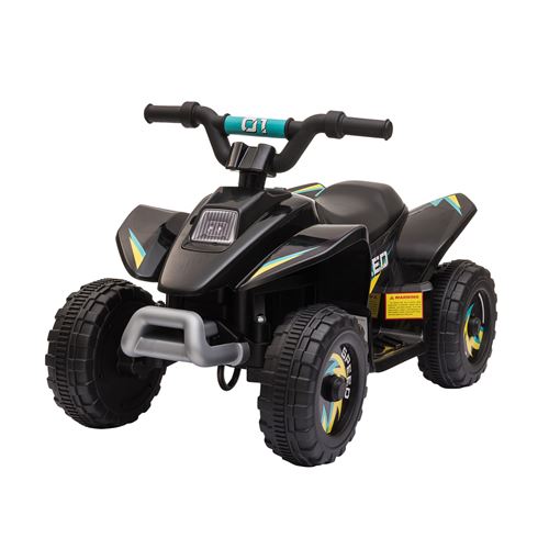 Non Communiqué Noir Quad Électrique Enfant - Voiture Électrique Enfant - Marche Av, Ar - 6 V, V. Max. 4,6 Km/H
