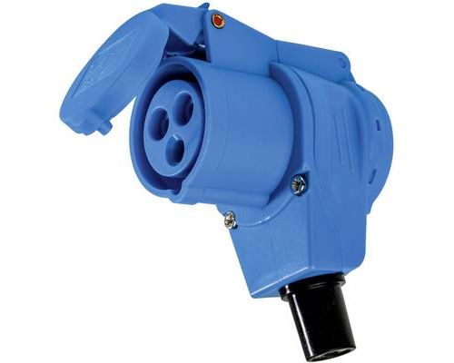 as - Schwabe 60474 CEE Elbow Connector 16A 230V Splash-Proof IP44