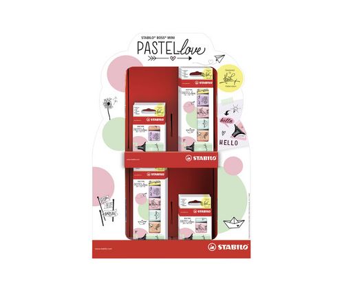 STABILO Surligneur BOSS MINI Pastellove, présentoir