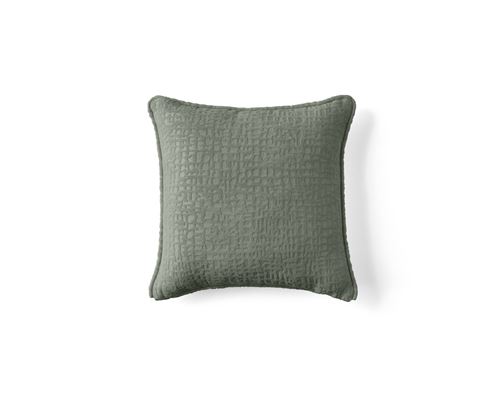 Bestmobilier Vert Topaze - Coussin - En Tissu Velours Relief - 40X40 Cm - Image 3