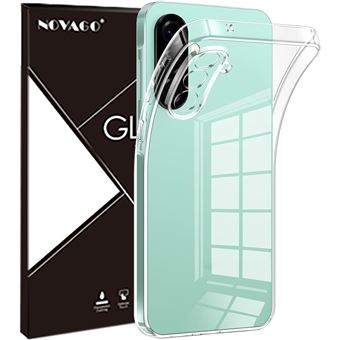 Pour Samsung Galaxy A26 5G - Pack Complet - Coque Résistante Transparente + 2 Films Protection écran Verre trempé NOVAGO - 1