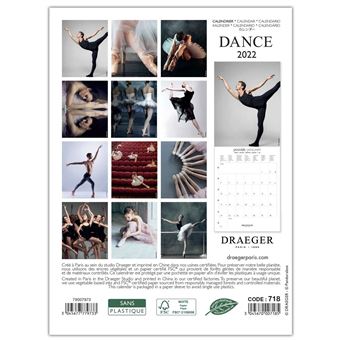 Petit Calendrier Mural Danse - 2022 - Draeger Paris