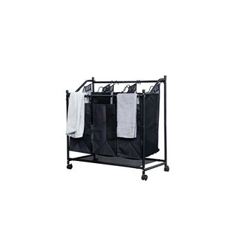 Panier à Linge Suspendu En Forme De Panier De Basket - Design Peu Encombrant, Porte, Fermeture Zip, 40x33x26 Cm