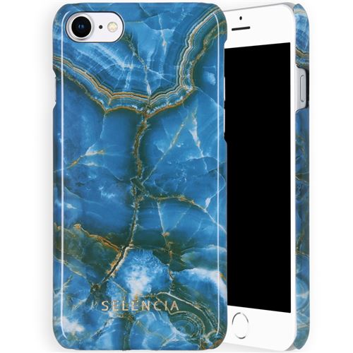 Coque pour iPhone SE (2020) / 8 / 7,iPhone 6/6s Selencia Onyx Blue/Bleu