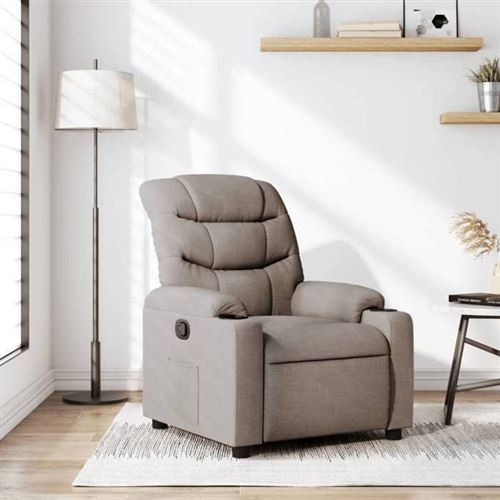 Vidaxl Fauteuil Inclinable - Taupe - Image 3