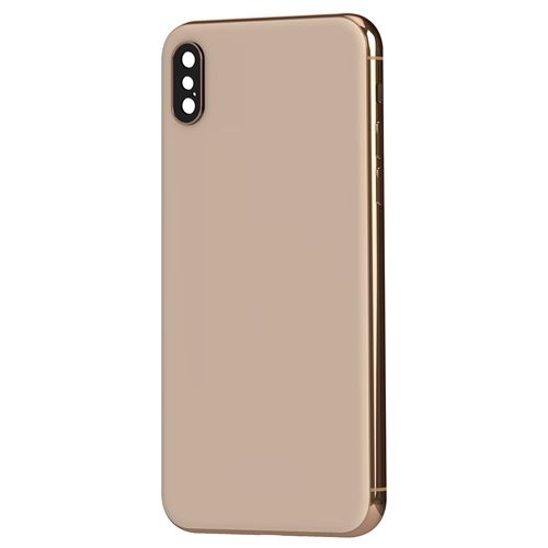 Non Communiqué Rose Clair Châssis Iphone Xs Max Avec Vitre Arrière De Remplacement Clappio