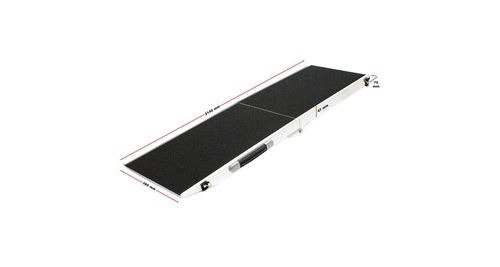 Rampe pour les chiens 110 kg pliable aluminium surface antidérapante 214 x 38 cm helloshop26 16_0000554