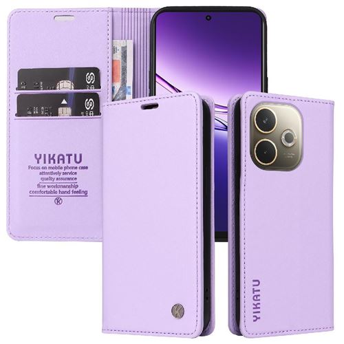 Housse Portefeuille En Cuir PU Pour Oppo A5 Pro 5G/4G - Avec Fentes Cartes Et Fermeture Magnétique - Noir - 2