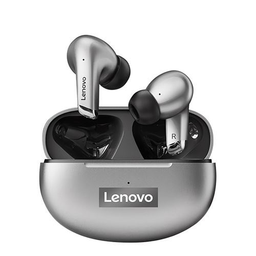 Lenovo Gris Ecouteurs Bluetooth Lp5 Etanche Avec Microphone - Image 2