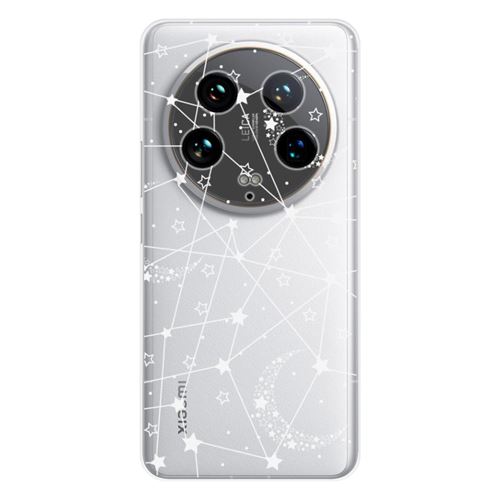Coque en silicone imprimée compatible Xiaomi 14 Ultra Lignes étoilées
