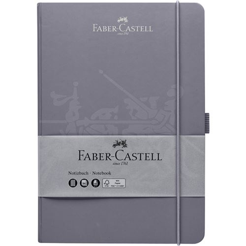 FABER-CASTELL Carnet, A5, quadrillé, gris