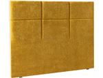 EPEDA Tête de lit Carre Chic 180cm chenillé ocre