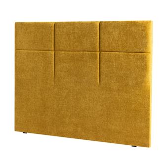 EPEDA Tête de lit Carre Chic 180cm chenillé ocre