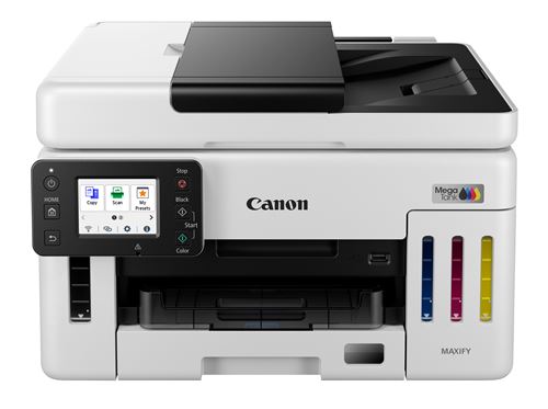 Canon Maxify Gx6150 Megatank - Imprimante Multifonctions - Couleur - Jet D'Encre - Ciss - Legal (216 X 356 Mm), A4 (210 X 297 Mm) (Original) - A4/Legal (Support) - Jusqu'À 24 Ipm (Impression) - 350 Feuilles - Usb 2.0, Wi-Fi(N), Lan