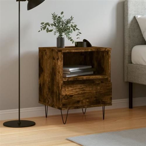 VIDAXL - Table de chevet - Chêne - 40x35x50 cm - Image 3