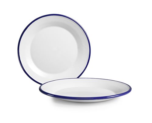 Non Communiqué Ibili 901126 Assiette Plate Email Blanca 26 Cm