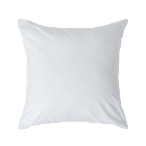 Taie d'oreiller Blanc 100% coton Egyptien 200 fils 40 x 40 cm