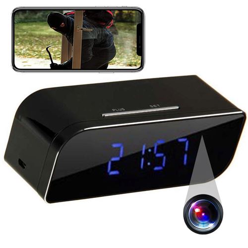 Yonis Réveil Caméra Espion Wifi Ip Android Ios Vision Nocturne Détection De Mouvement + Sd 4 Go - Image 2