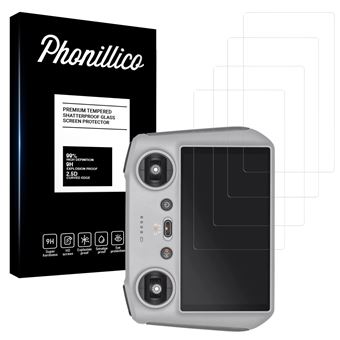 QULLOO - 2+2 Écrans Protecteurs + 2 Films Caméra Pour DJI Osmo Action 6 | Protection 9H Anti-Rayures | Installation Facile Sans Bulles