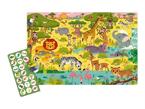 APLI kids - Puzzle Observation Junior - Savannah - puzzle - 60 pièces