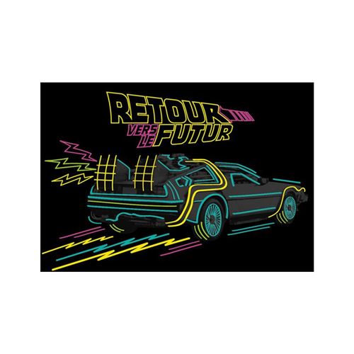 Puzzle Delorean Neon Francais 1000 Pièces - Retour Vers Le Futur