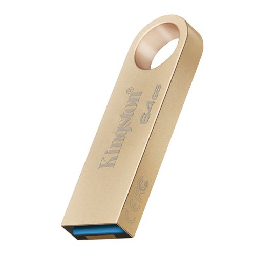 Clé Usb 64 Go Datatraveler Usb 3.2 Kingston Dorée