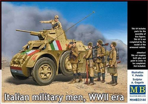 Italian Military Men,wwii Era - 1:35e - Master Box Ltd.