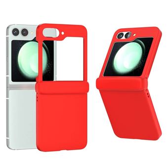 Coque pour Samsung Galaxy Z Flip 6 5G - housse etui rigide avant et arriere - ROUGE - htdmobiles - 1