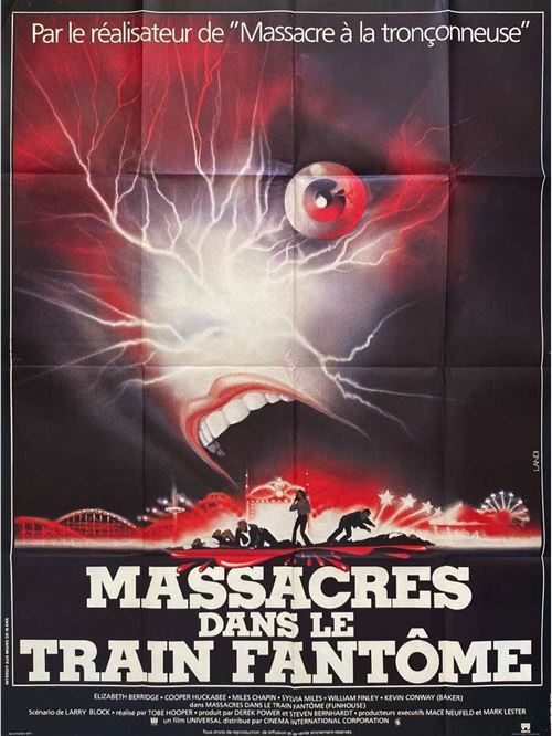 Affiche de Cinéma Originale - Massacre dans le train Fantôme - 1981 - Shawn Carson - 116x158cm  -  reconditionné disponible sur Fnac