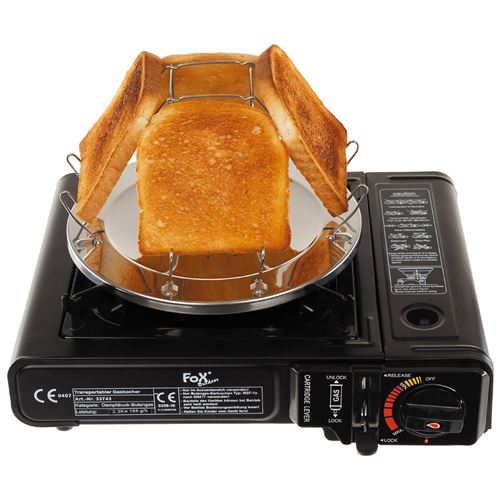 Grille-pain de camping pliable pour 4 tranches avec pince acier inoxydable  - Matériels de camping et randonnée à la Fnac