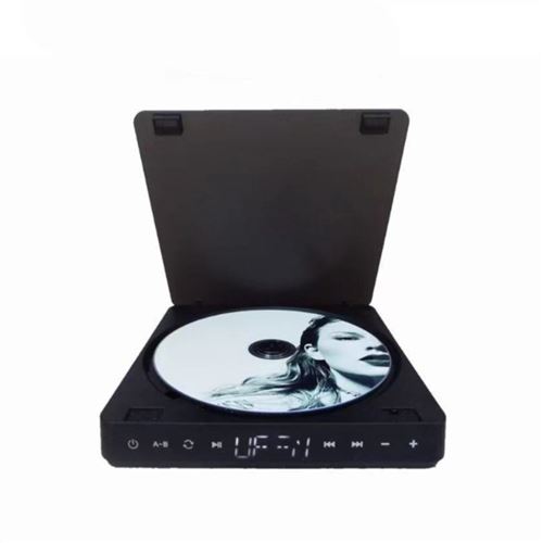 Brightake Lecteur de CD HD, VCD, lecteur vidéo portable, lecteur multifonctions, 1080P, avec télécommande, noir