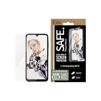 SAFE. by PanzerGlass - Schermbeschermer voor mobiele telefoon - ultrabrede pasvorm met EasyAligner - glas - voor Samsung Galaxy A26 - 1