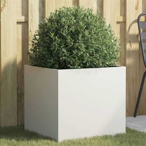 Vidaxl Blanc Jardinière - 49X47x46 Cm - Image 3