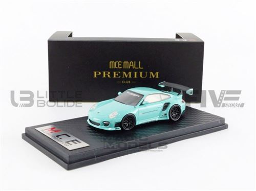 Voiture Miniature de Collection MINI 64 1-64 - PORSCHE 911 / 997 Turbo - LB Performance - Turquoise - MCE640002Turquoise