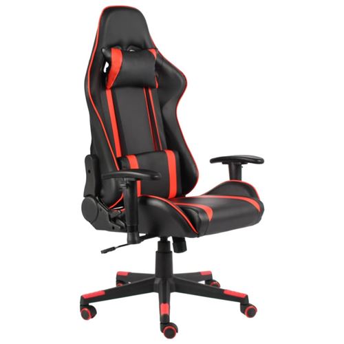 Vidaxl chaise de jeu pivotante rouge pvc