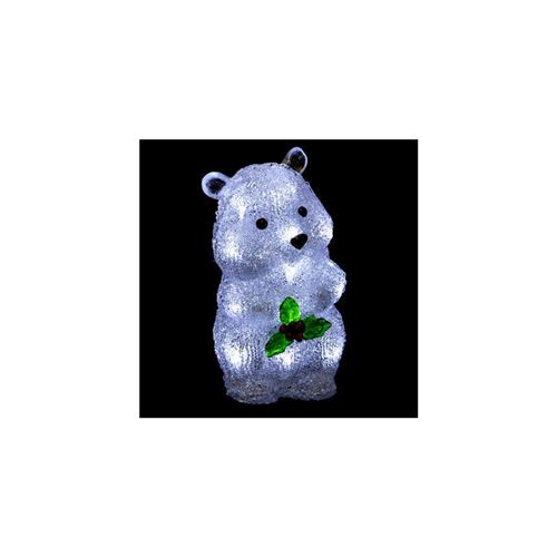 Hamster lumineux - D. 13 x H. 20,5 cm - Transparent - Décoration lumineuse de Noël