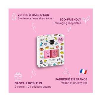 2 vernis + 24 stickers ongles - POP, Coffret Stickers et Vernis