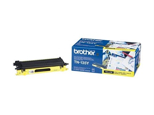 Brother TN135Y - jaune - originale - cartouche de toner