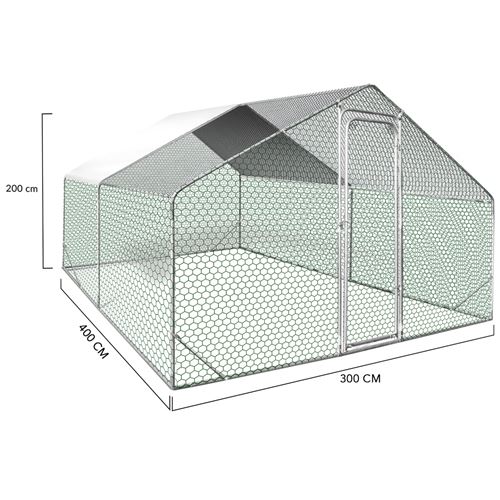 80 Sur Enclos Poulailler 12 M Parc Grillage 4x3m Acier Galvanise Volailles Achat Prix Fnac