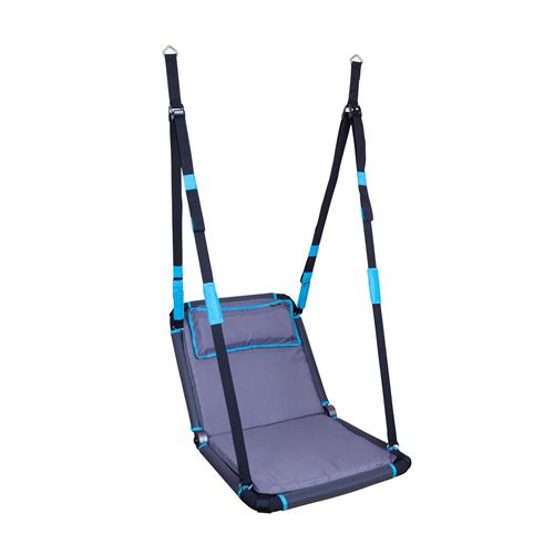 Hudora 72165 Hudora Balançoire nid carré Hollywood, Anthracite/Turquois