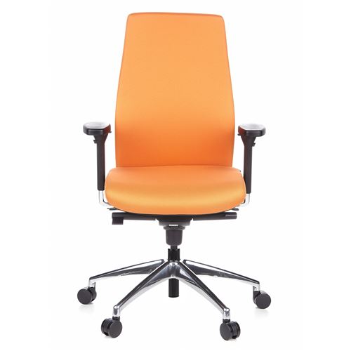 Siège de bureau / Fauteuil de direction SKAVE 200 orange hjh OFFICE