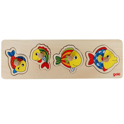 Puzzle Premier Âge En Bois Poissons