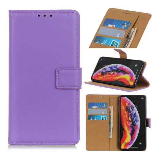 Etui en PU avec support violet pour votre Samsung Galaxy A10