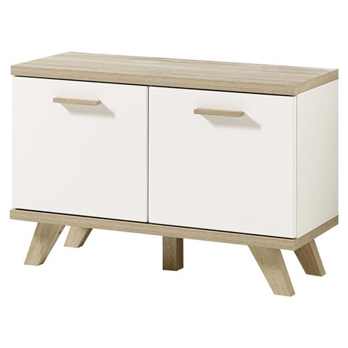 Meubles à chaussures / Banc 8 paires en bois piètement chêne L76cm OSLO