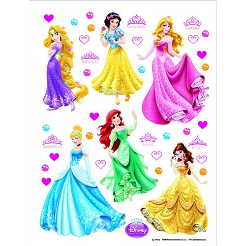 AG ART Stickers g&eacute;ant Princesses Disney