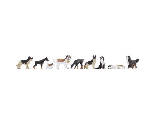 Figurines de chiens H0 NOCH 15717 1 set