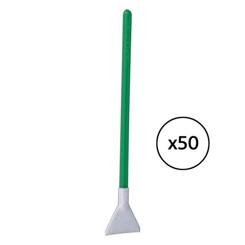 Visibledust pack 50 spatules vertes ultra mxd-100 10x 24mm