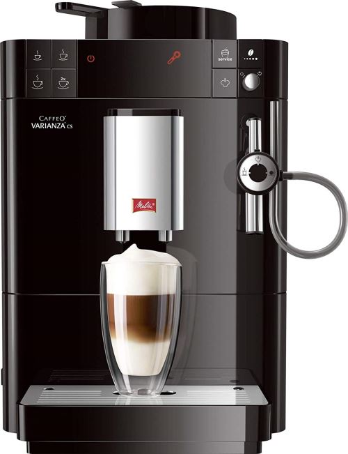 Melitta Machine à Café et Boissons Chaudes Automatique, Auto Cappucinatore, Fonction One Touch, My Bean Select, Caffeo Varianza CS, Noir, F55/0-102