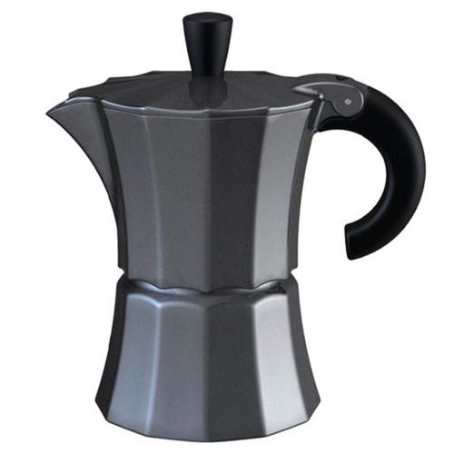 Curver MOR002/COL Cafetière Morosina pour 3 Tasses Gris foncé