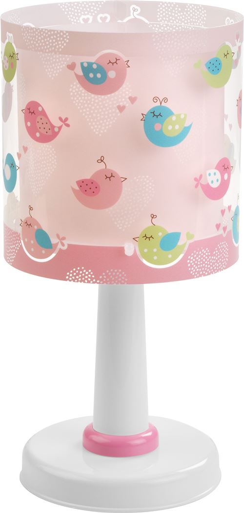 Dalber Lampe de table Birds 30cm rose